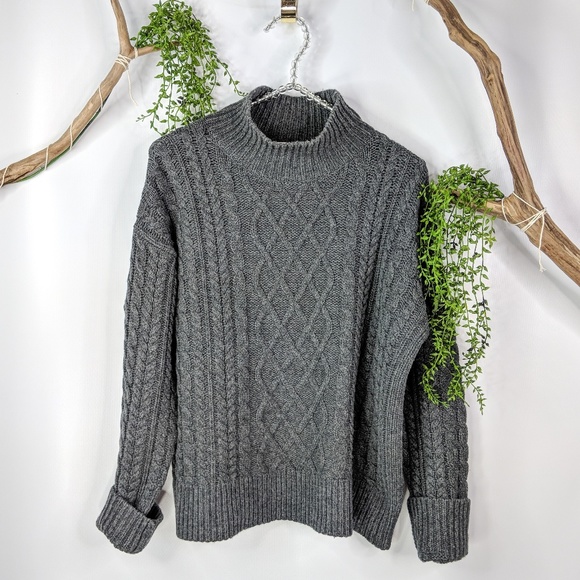 Frame Denim Sweaters - FRAME Wool Cashmere Cable crop sweater NWOT #0235